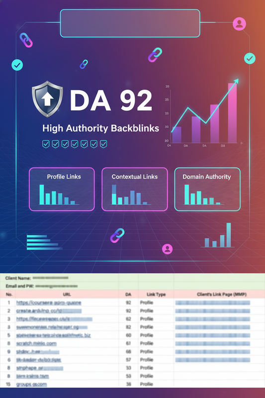 SEO Backlink Reporting Template - Track, Analyze & Report Backlinks with Ease